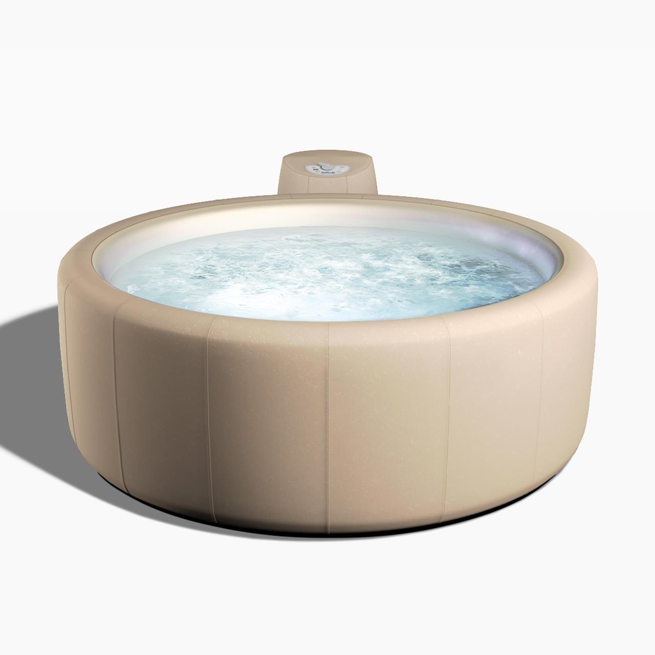 Softub Whirlpool LEGEND für 3-4 Pers.- Ø 180 cm - 830 l - almond pearl