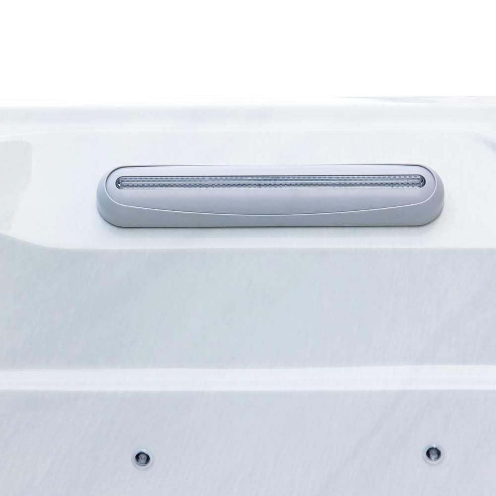 AquaSolus Whirlpool Brook für 4 Pers. - 1000 l - Sterling Silver Natural Grey