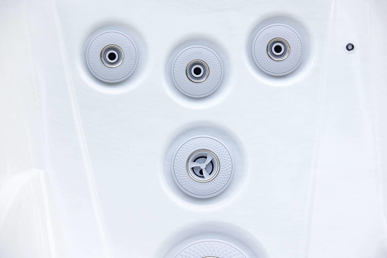 AquaSolus Whirlpool Brook für 4 Pers. - 1000 l - Sterling Silver Natural Grey