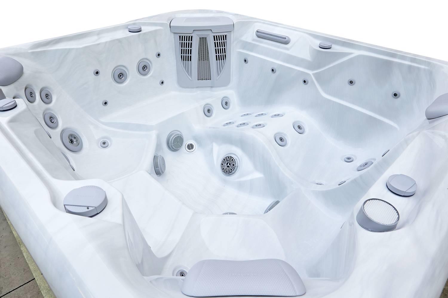 AquaSolus Whirlpool Aspen für 6 Pers. - 1300 l - Sterling Silver Natural Grey