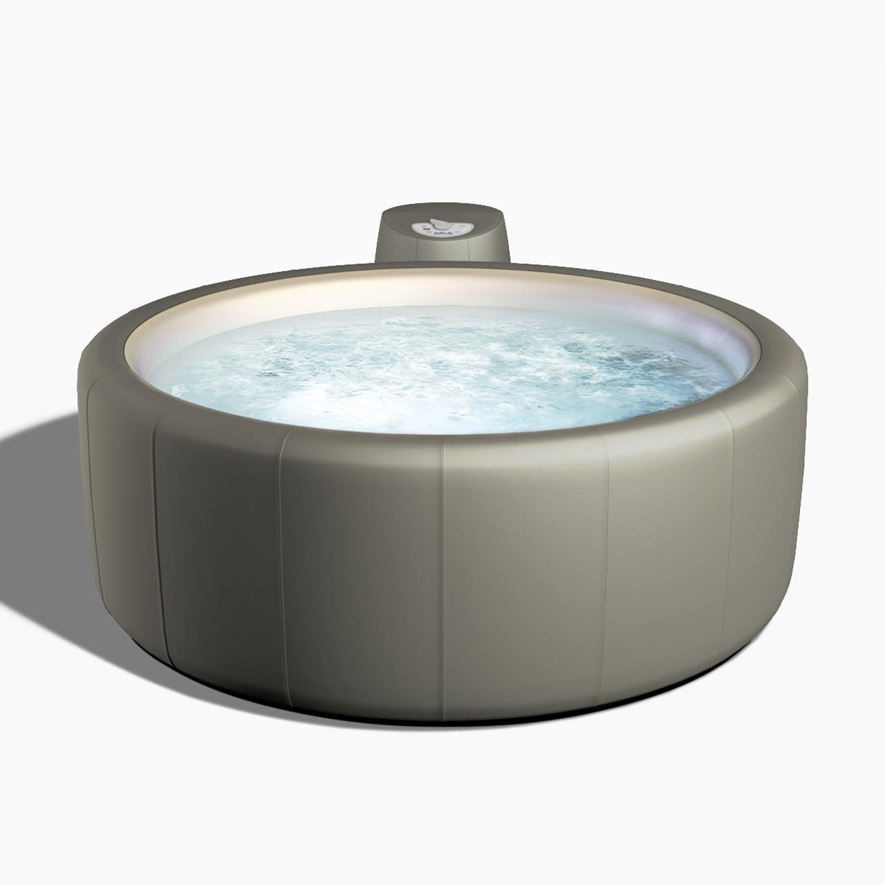 Softub Whirlpool LEGEND für 3-4 Pers.- Ø 180 cm - 830 l - taupe pearl