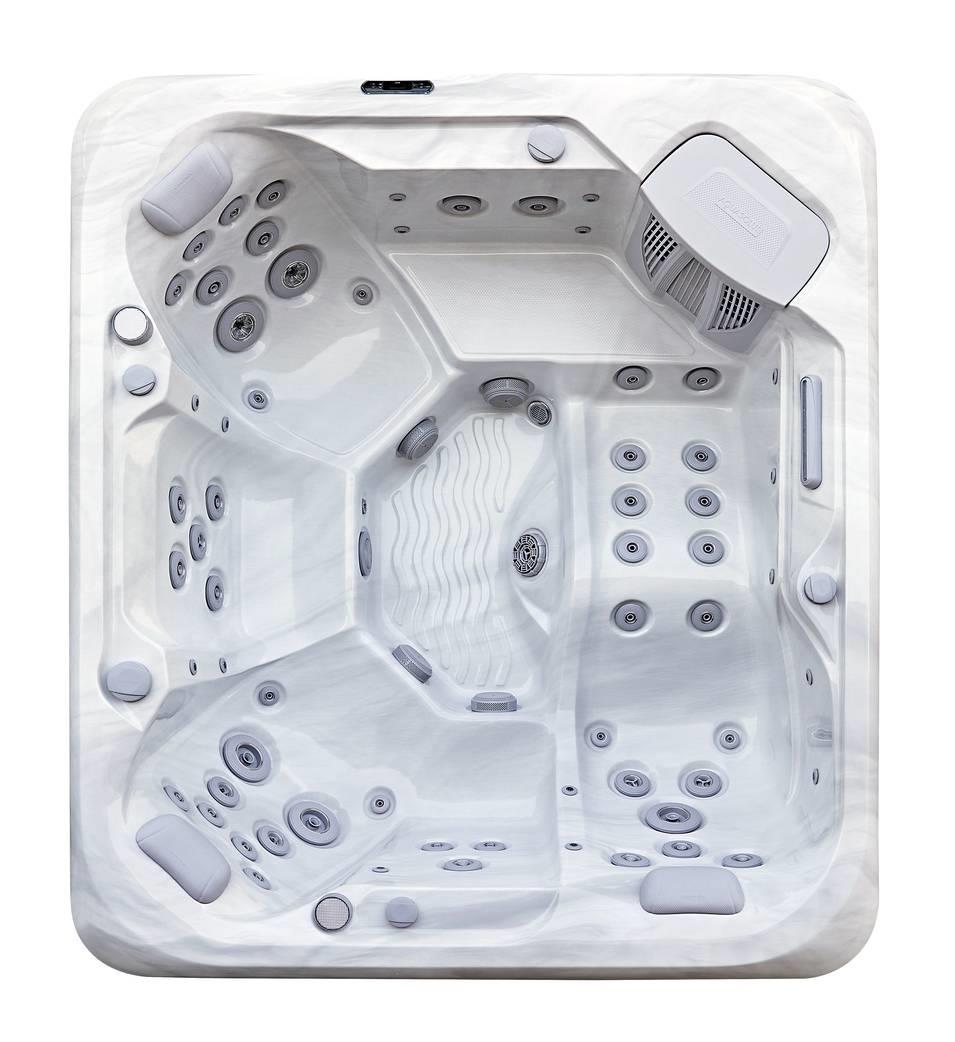 AquaSolus Whirlpool Aspen für 6 Pers. - 1300 l - Sterling Silver Natural Grey