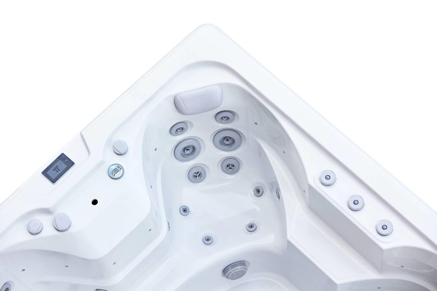 AquaSolus Swim Spa Flow Professional für 2 Pers. - 11600 l - Sterling Silver Natural Grey