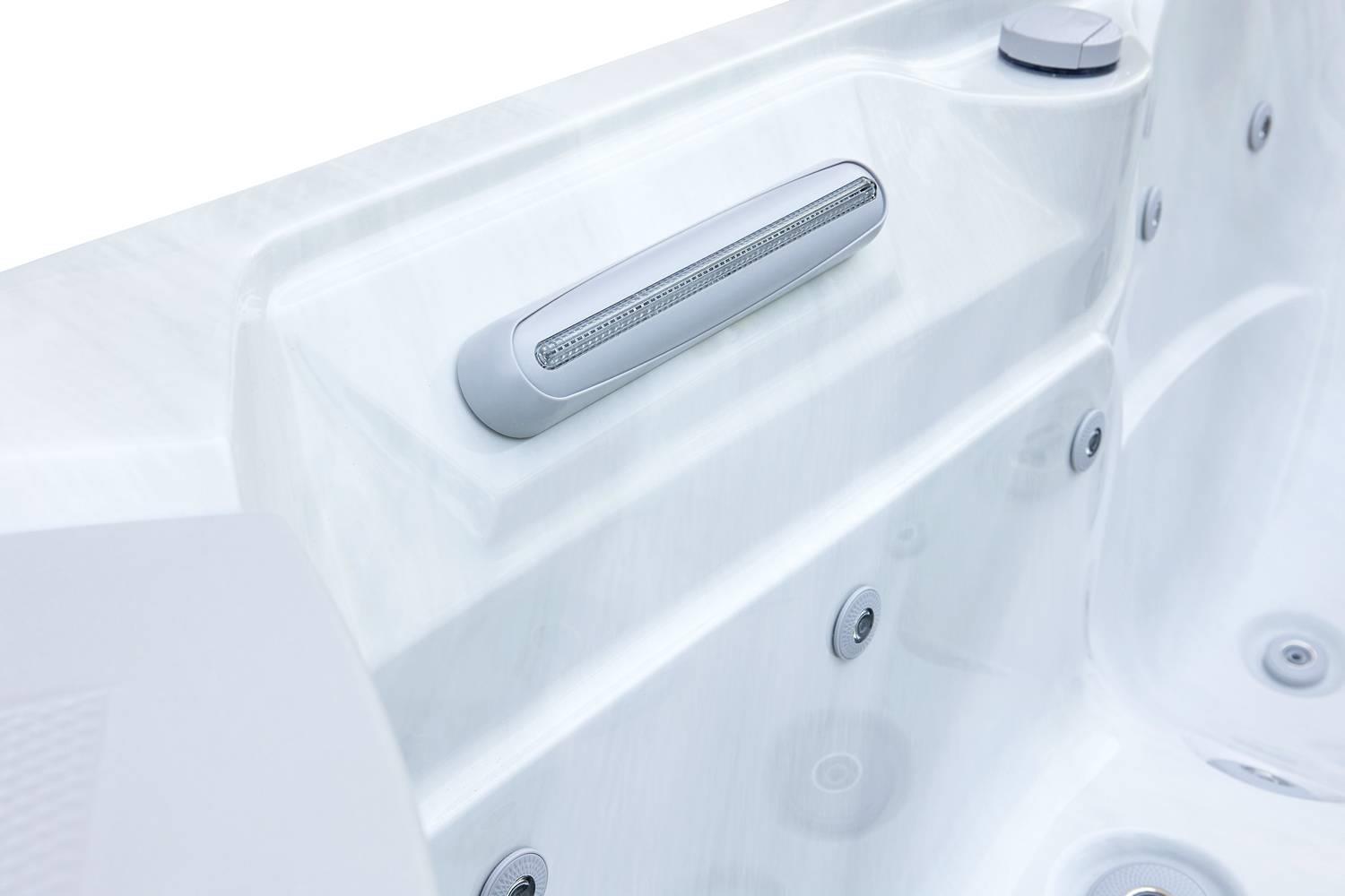 AquaSolus Whirlpool Aspen für 6 Pers. - 1300 l - Sterling Silver Natural Grey