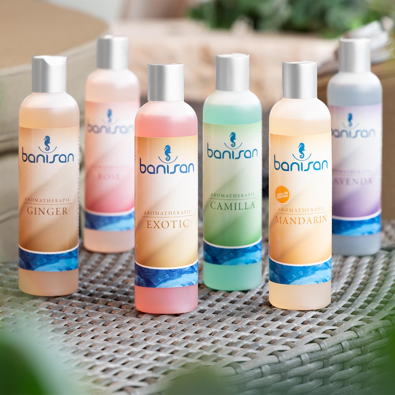 Whirlpool Badezusatz BANISAN - 250 ml - nicht schäumend - Exotic