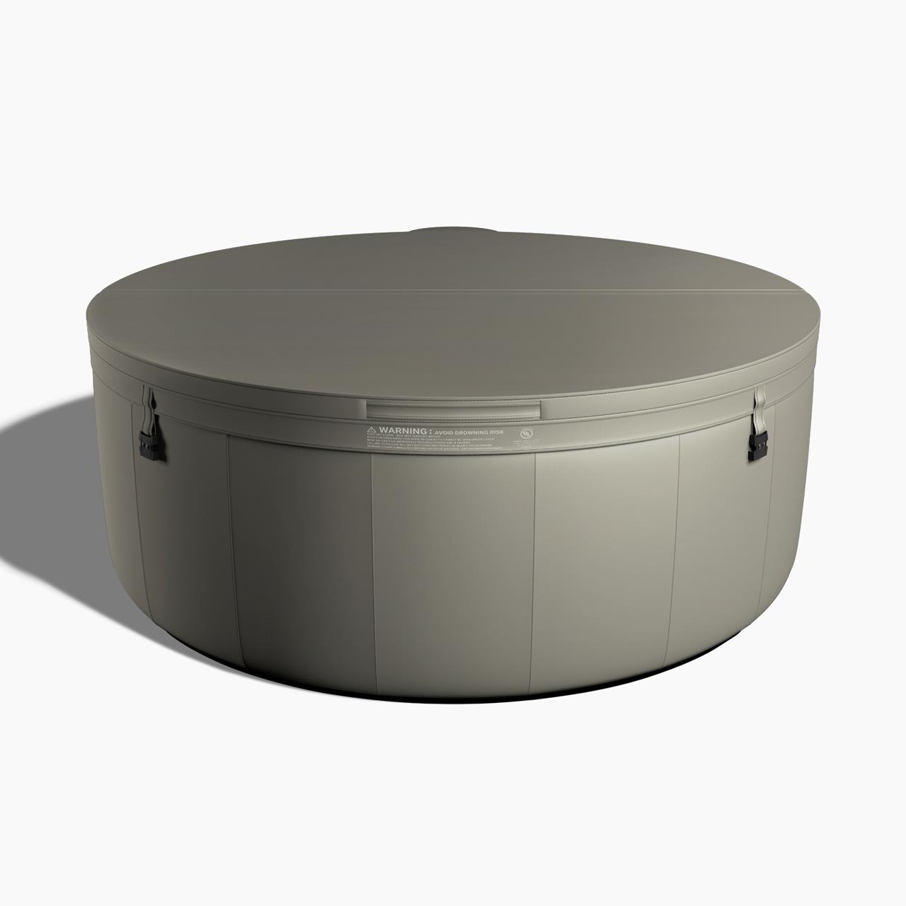 Softub Whirlpool POSEIDON X für 5-6 Pers. - Ø 200 cm - 1130 l - taupe pearl
