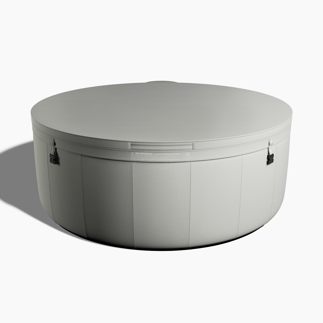 Softub Whirlpool POSEIDON X für 5-6 Pers. - Ø 200 cm - 1130 l - sky tweed pearl