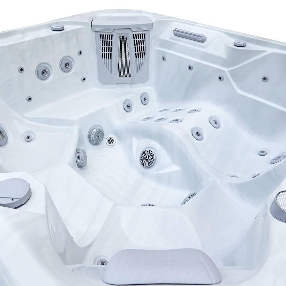 AquaSolus Whirlpool Aspen für 6 Pers. - 1300 l - Sterling Silver Natural Grey