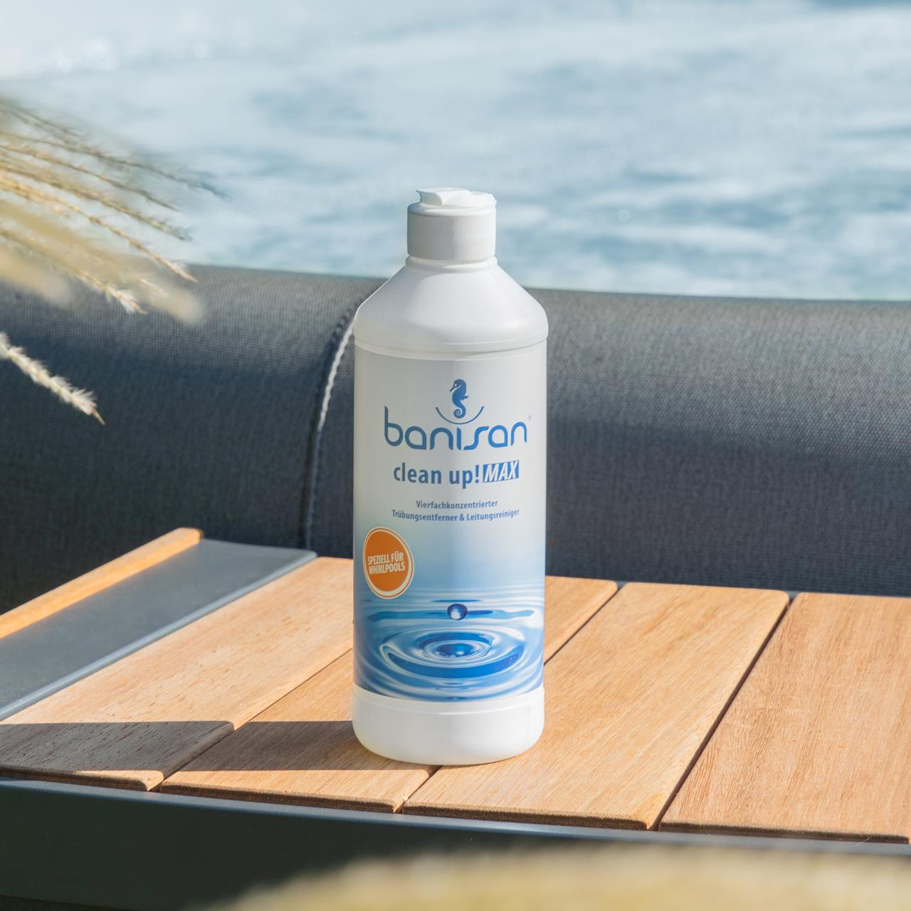 Rohrreiniger / Trübungsentferner Clean Up! MAX BANISAN - 470 ml - für Whirlpools