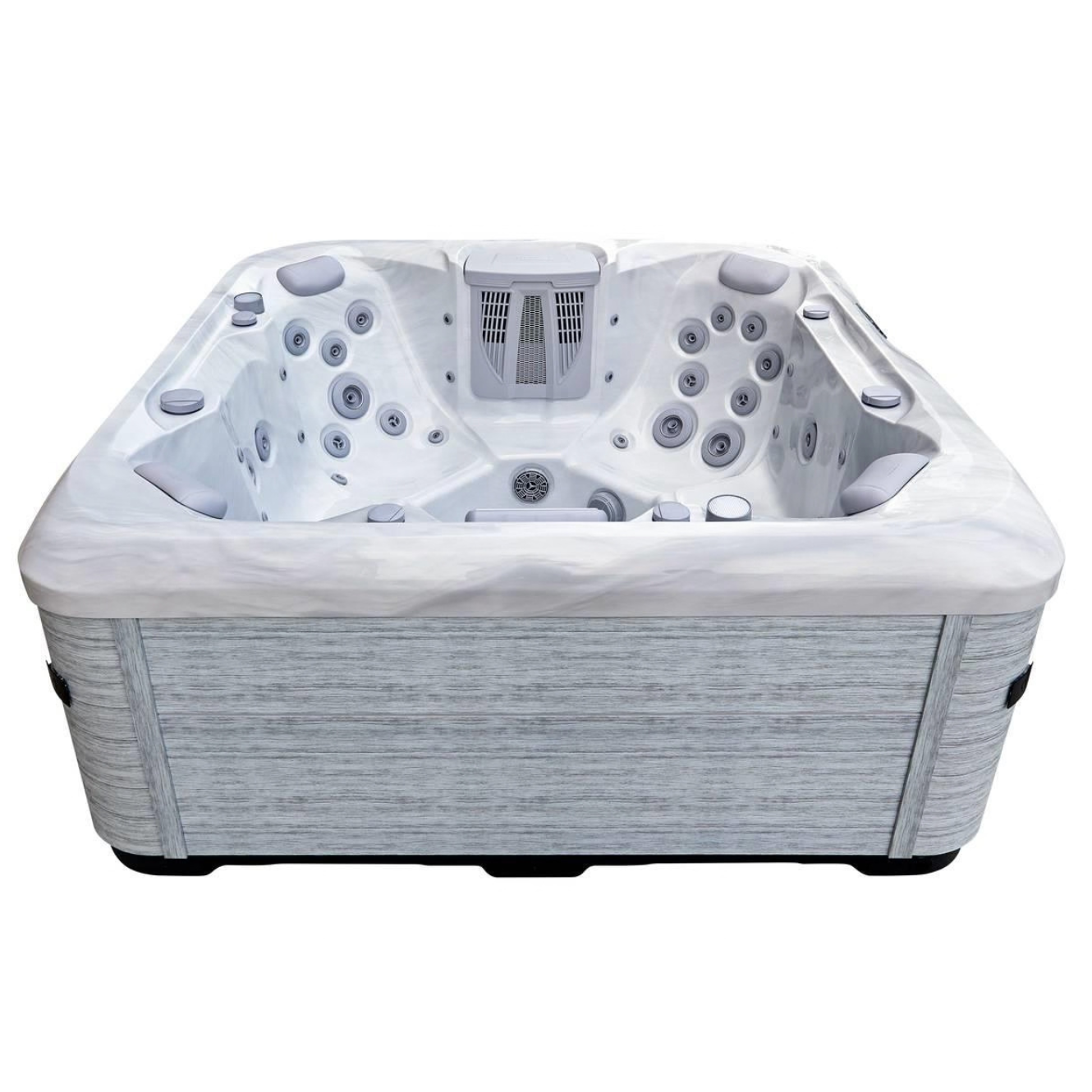 AquaSolus Whirlpool Calma für 6 Pers. - 1200 l - Sterling Silver Natural Grey