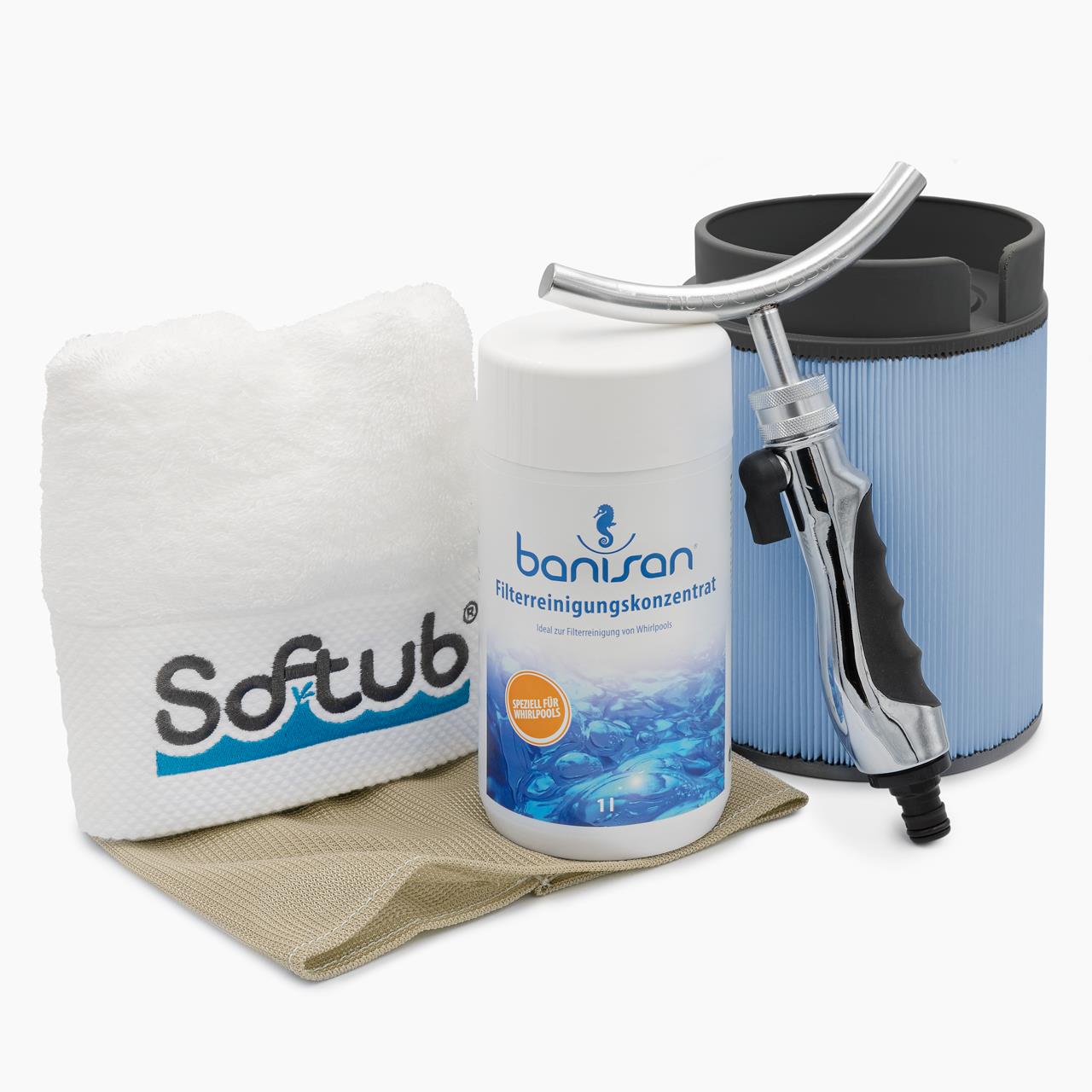 Filterreinigungsset BANISAN für Softub Whirlpools AB 2009 - 5-teilig - pearl