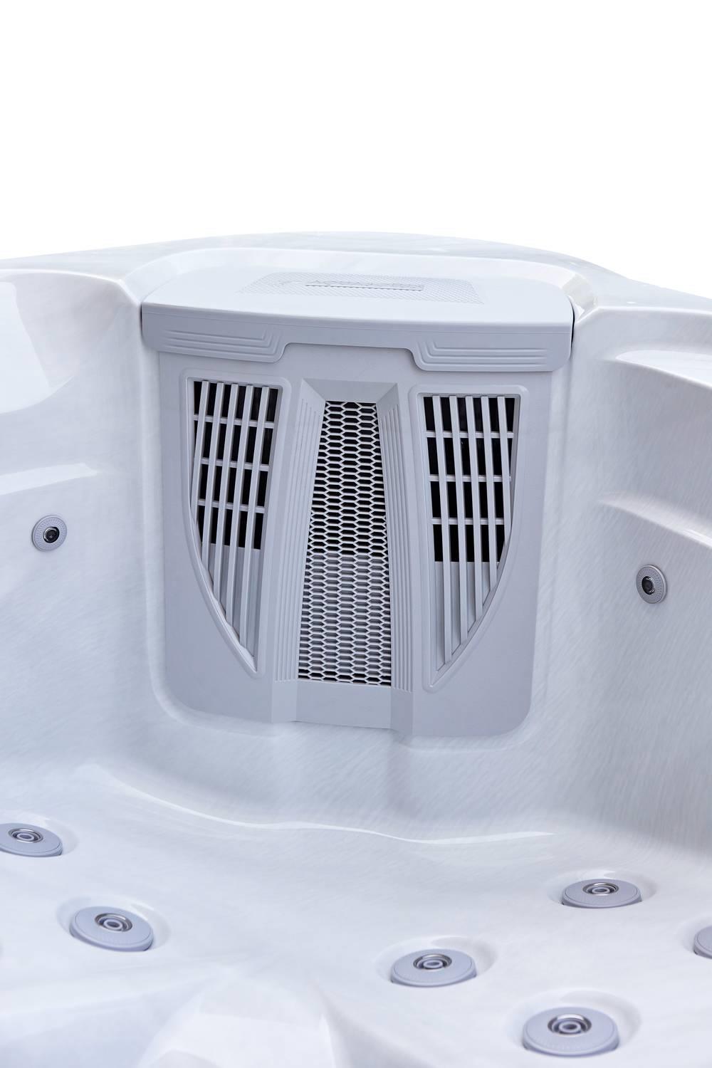 AquaSolus Whirlpool Harmony für 6 Pers. - 1300 l - Sterling Silver Natural Grey