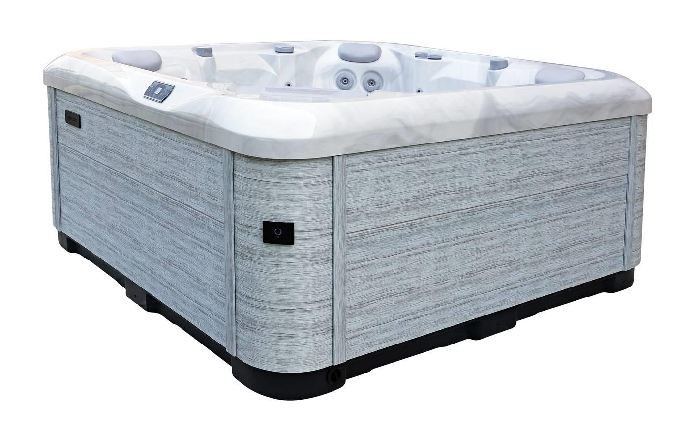 AquaSolus Whirlpool Harmony für 6 Pers. - 1300 l - Sterling Silver Natural Grey