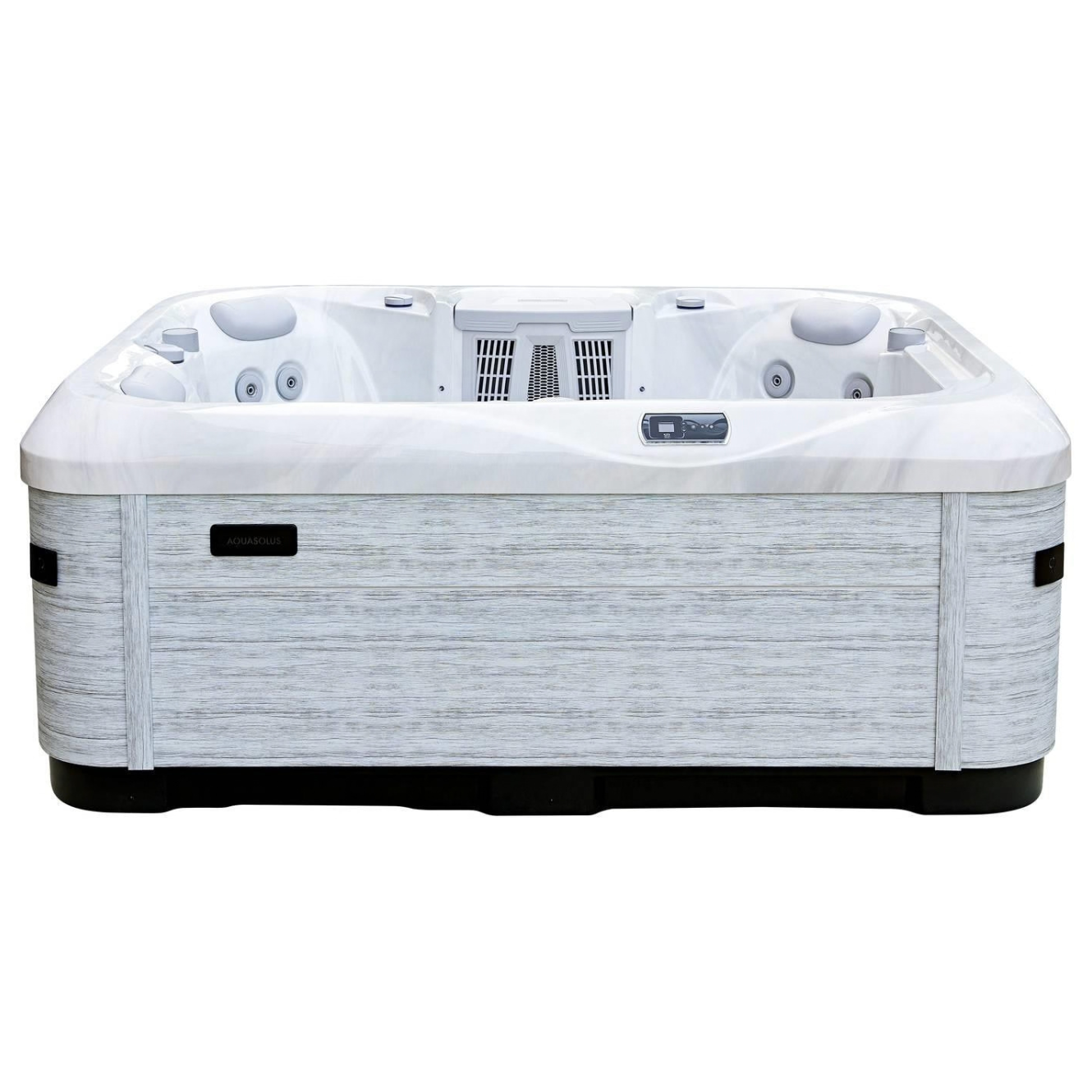 AquaSolus Whirlpool Brook für 4 Pers. - 1000 l - Sterling Silver Natural Grey