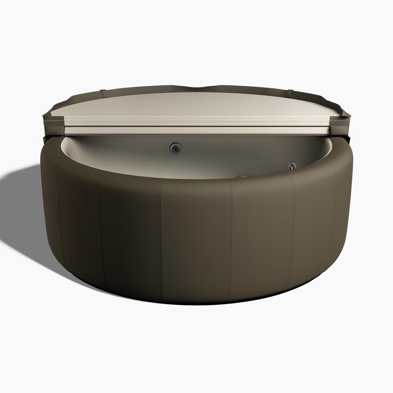 Softub Whirlpool RESORT für 5-6 Pers. - Ø 200 cm - 1130 l - sand tweed pearl