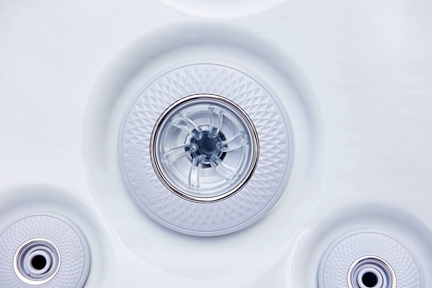 AquaSolus Whirlpool Harmony für 6 Pers. - 1300 l - Sterling Silver Natural Grey