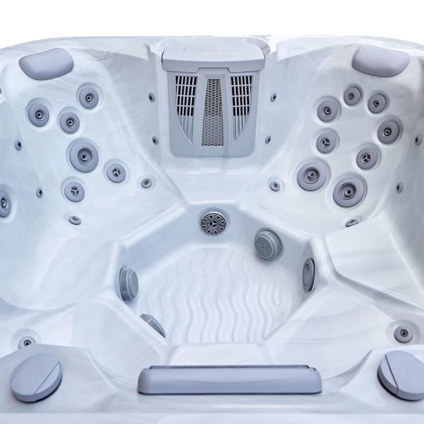 AquaSolus Whirlpool Calma für 6 Pers. - 1200 l - Sterling Silver Natural Grey