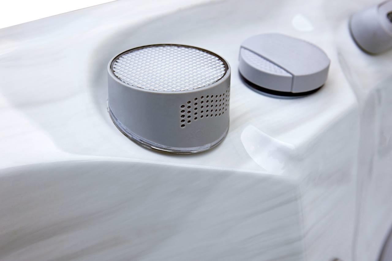 AquaSolus Whirlpool Calma für 6 Pers. - 1200 l - Sterling Silver Natural Grey
