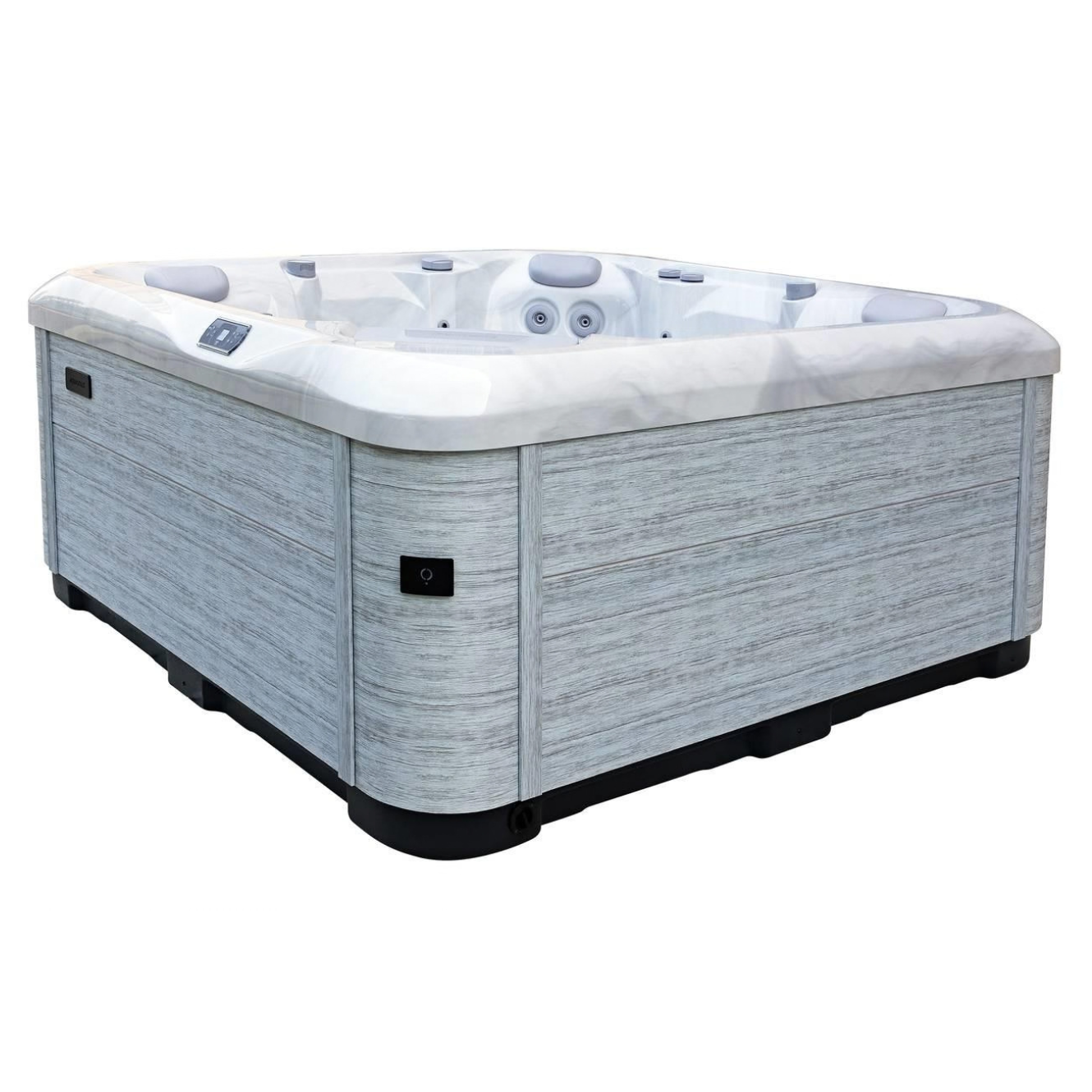 AquaSolus Whirlpool Harmony für 6 Pers. - 1300 l - Sterling Silver Natural Grey