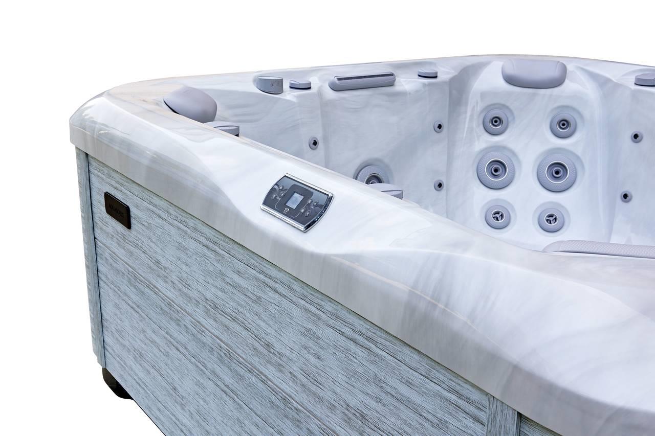 AquaSolus Whirlpool Calma für 6 Pers. - 1200 l - Sterling Silver Natural Grey