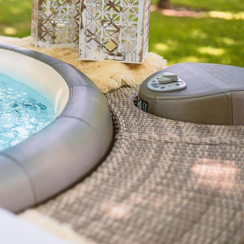 Whirlpool-Vollumrandung für Softub LEGEND - Polyrattan - ø 270 cm - sand