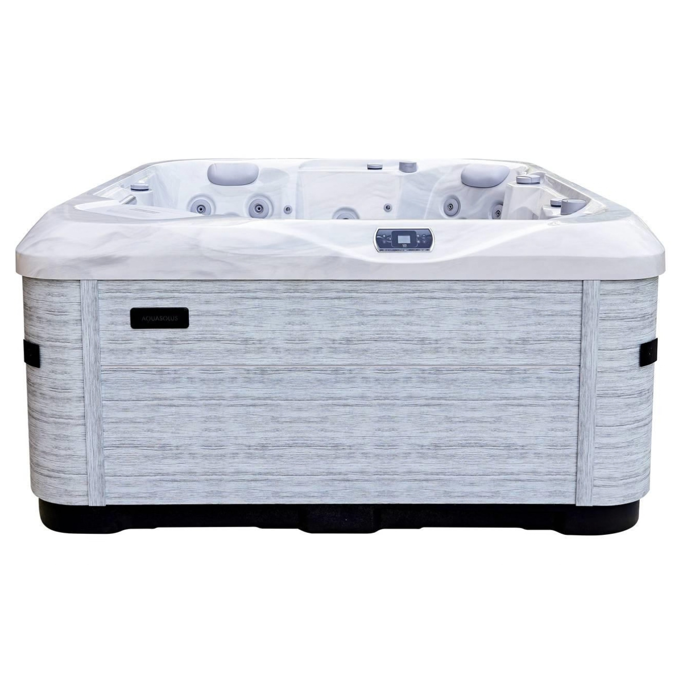 AquaSolus Whirlpool Aspen für 6 Pers. - 1300 l - Sterling Silver Natural Grey