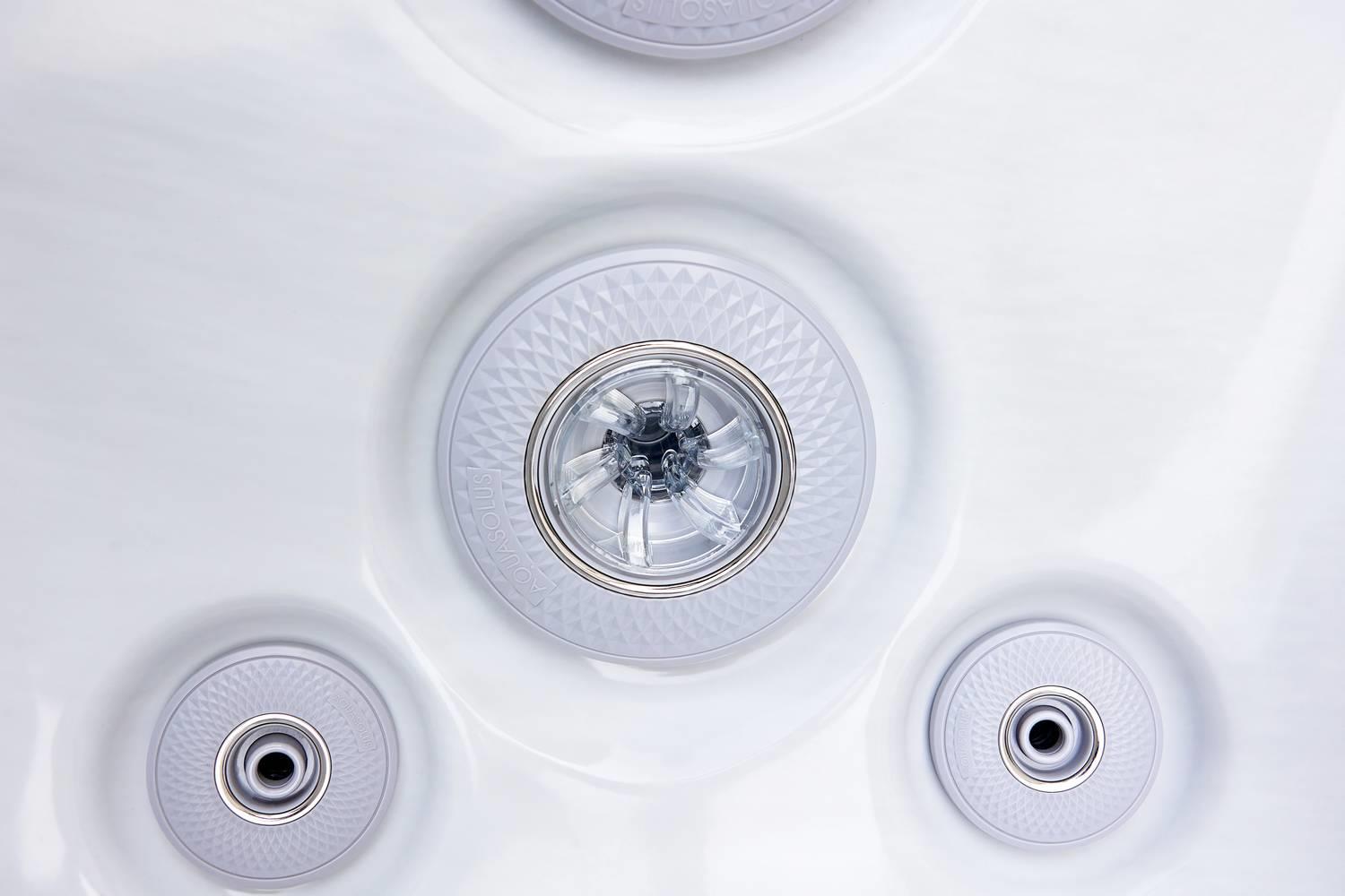 AquaSolus Whirlpool Harmony für 6 Pers. - 1300 l - Sterling Silver Natural Grey