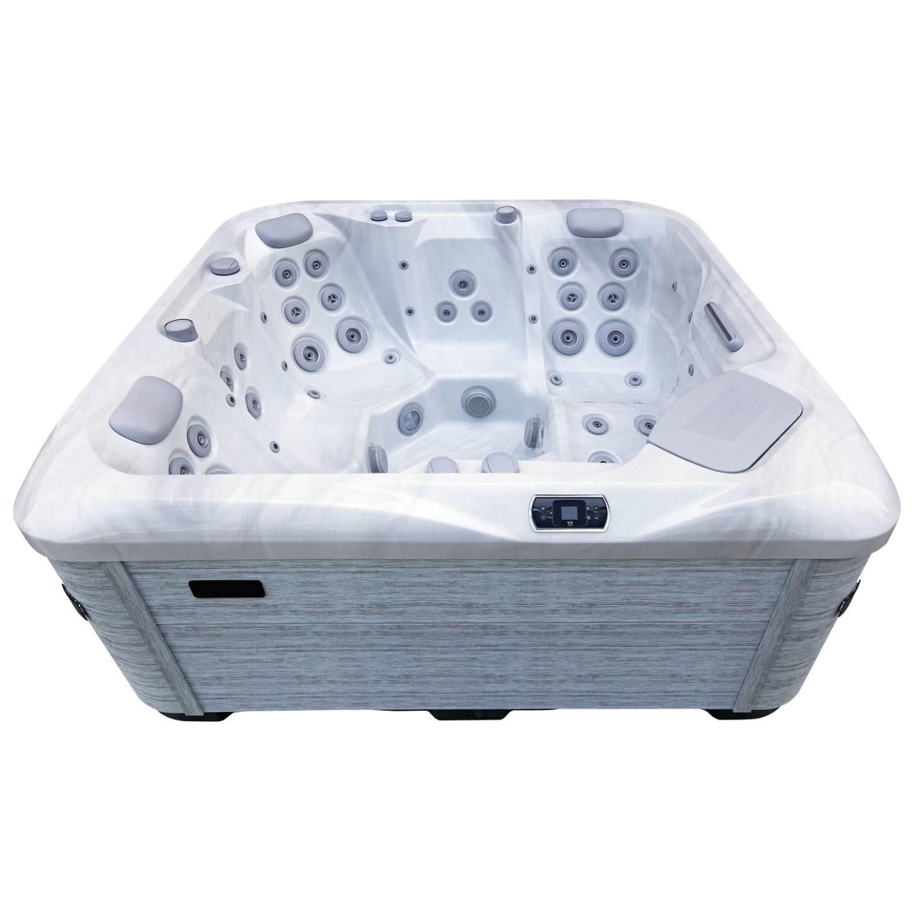 AquaSolus Whirlpool Harmony für 6 Pers. - 1300 l - Sterling Silver Natural Grey