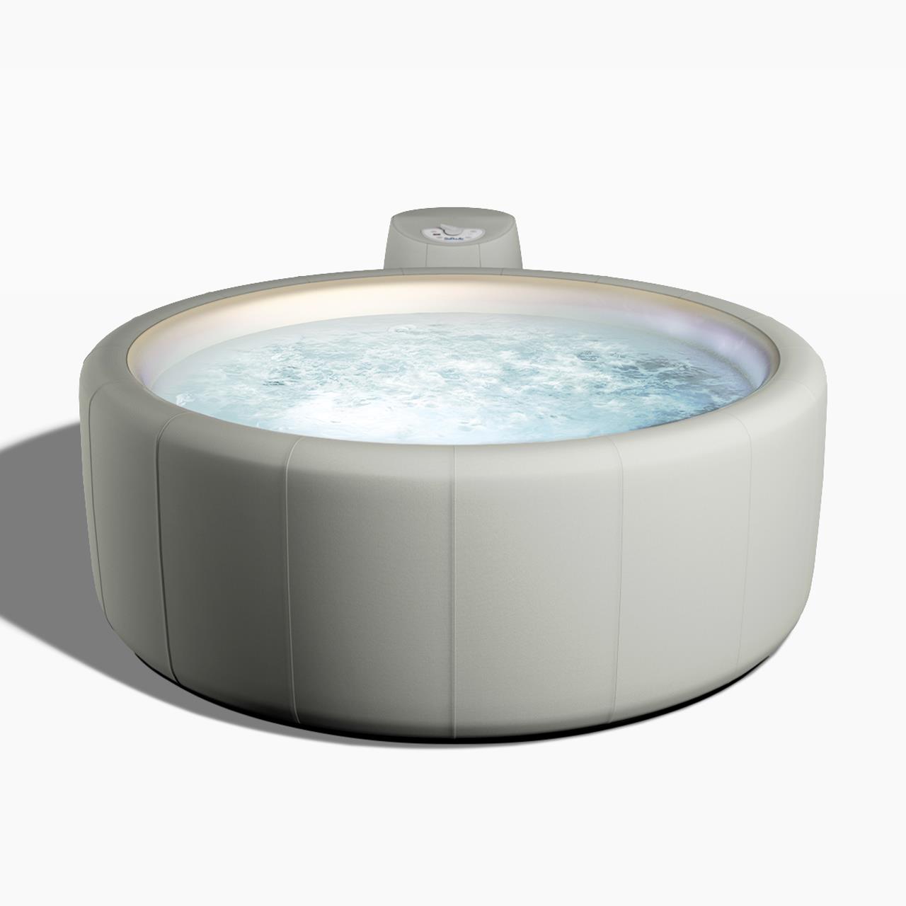 Softub Whirlpool LEGEND für 3-4 Pers.- Ø 180 cm - 830 l - sky tweed pearl