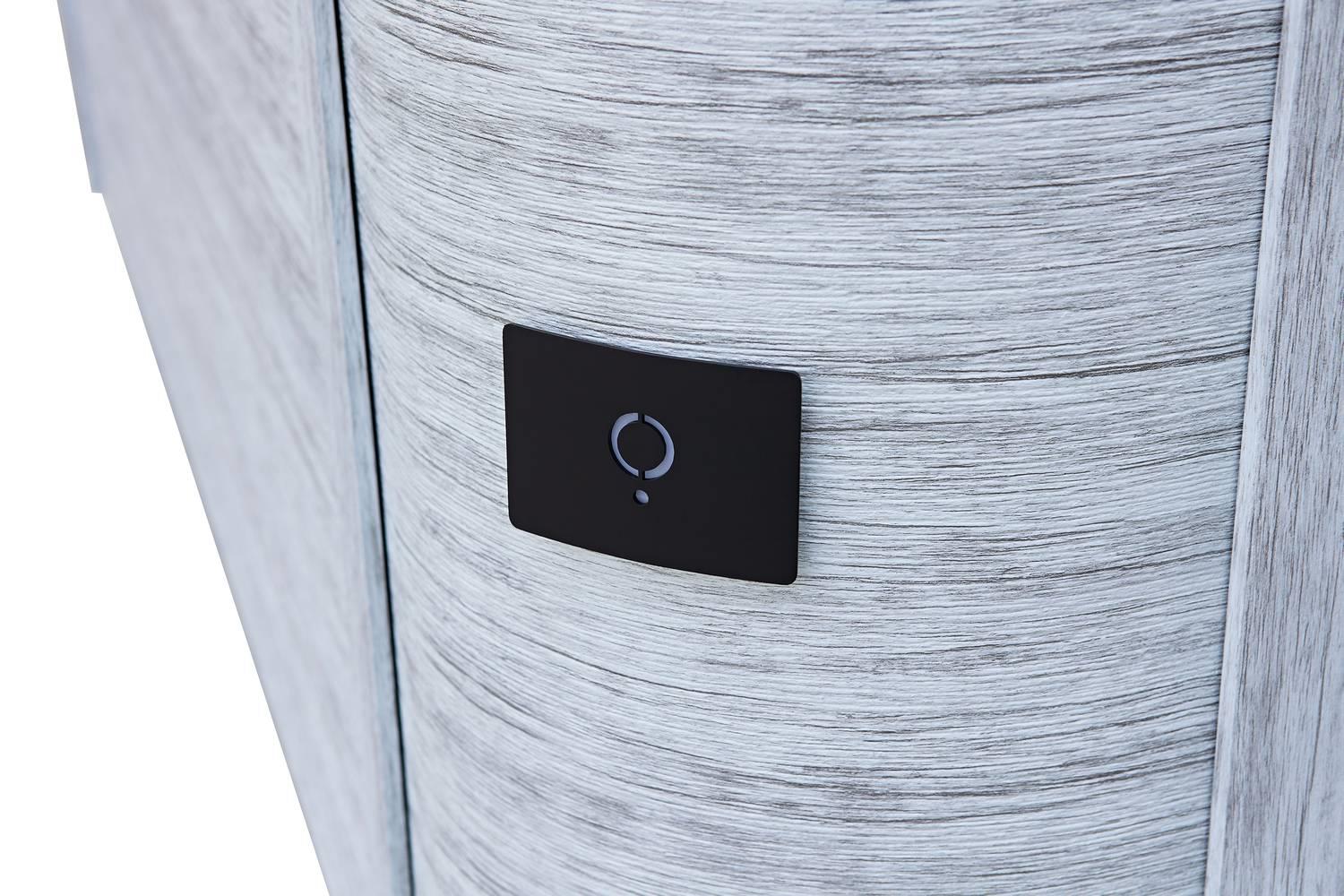 AquaSolus Whirlpool Harmony für 6 Pers. - 1300 l - Sterling Silver Natural Grey