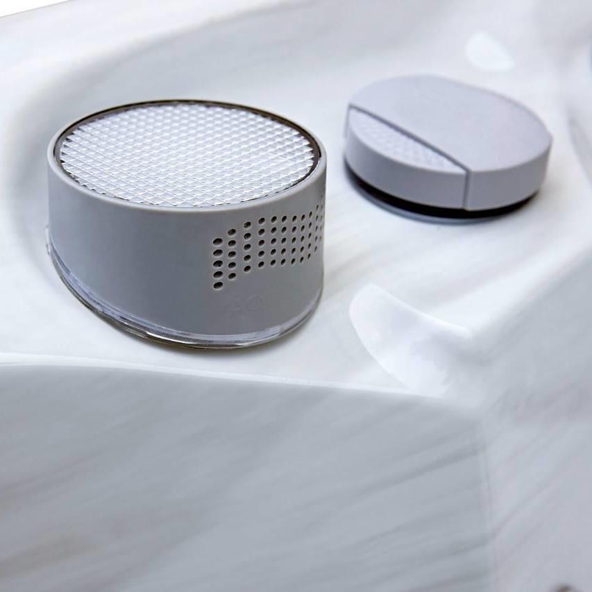 AquaSolus Whirlpool Calma für 6 Pers. - 1200 l - Sterling Silver Natural Grey