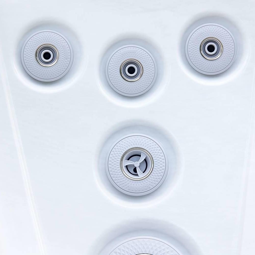 AquaSolus Whirlpool Brook für 4 Pers. - 1000 l - Sterling Silver Natural Grey