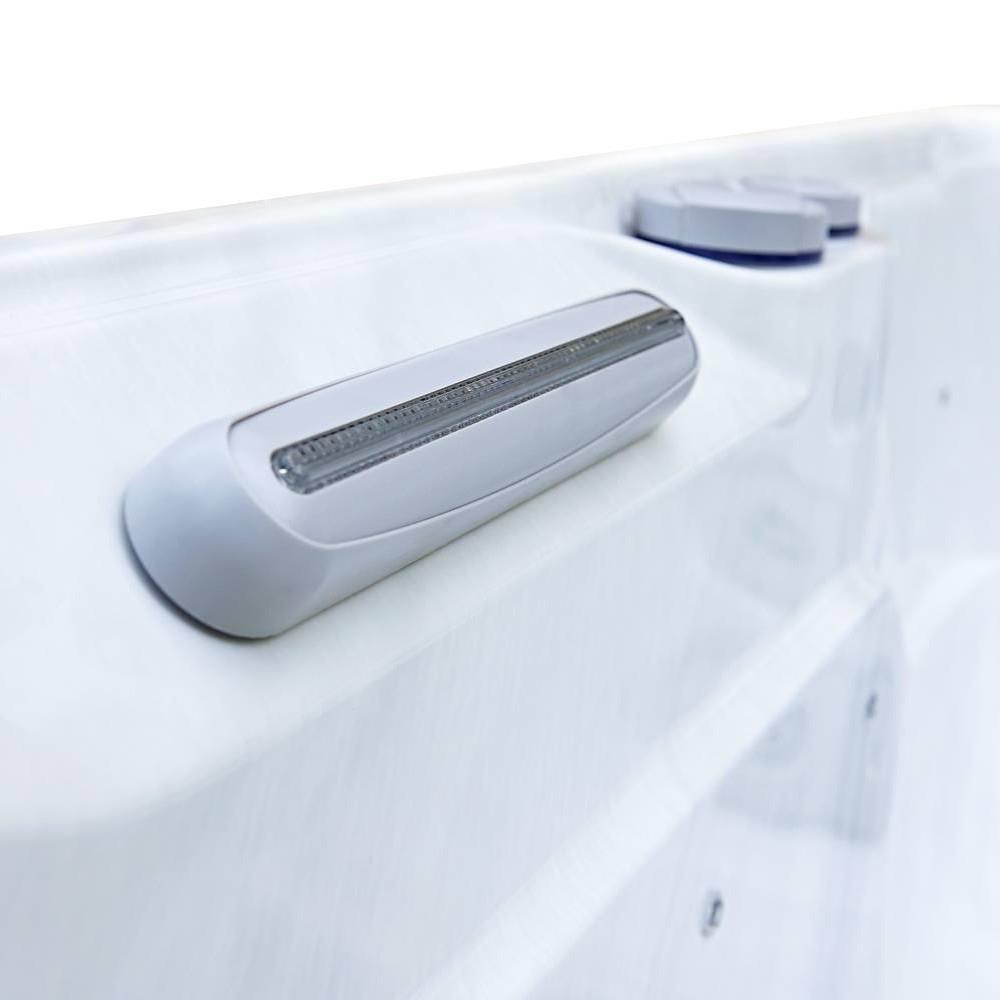 AquaSolus Whirlpool Brook für 4 Pers. - 1000 l - Sterling Silver Natural Grey